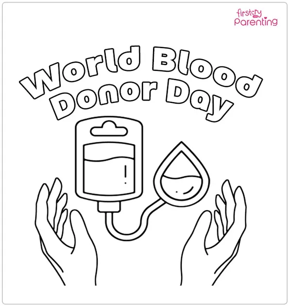 World Blood Donor Day Coloring Page