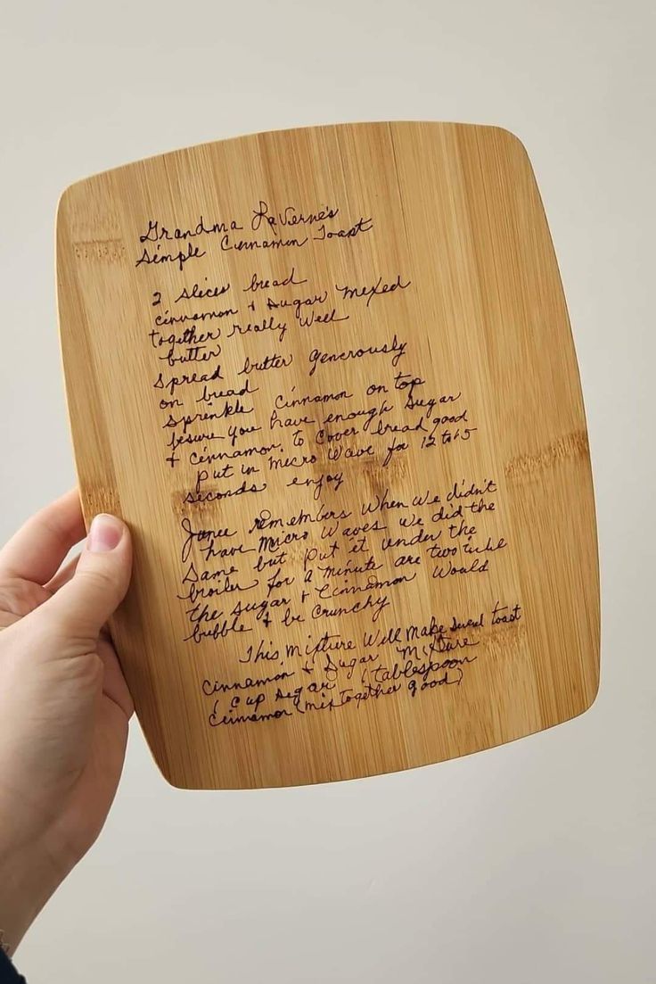 Personalised Recipe Cutting Board Personalised Recipe Cutting Board