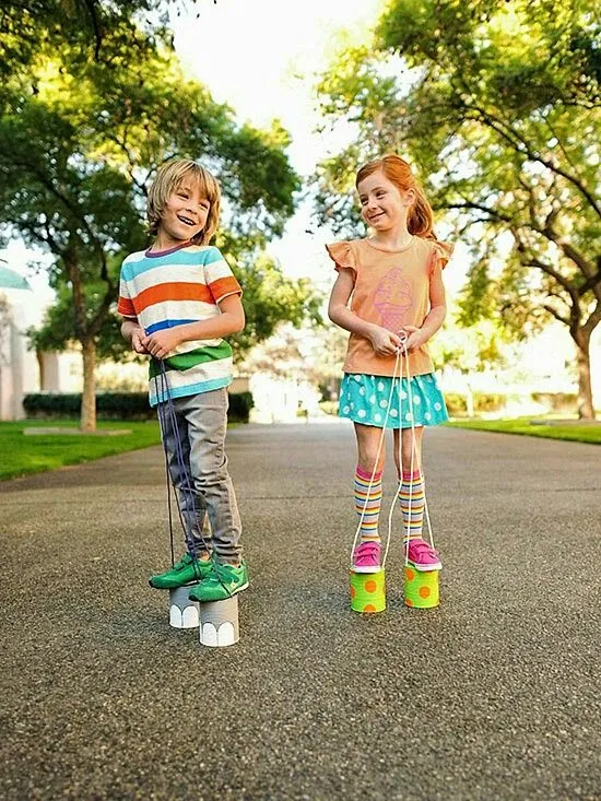 DIY Tin Can Stilts DIY Tin Can Stilts