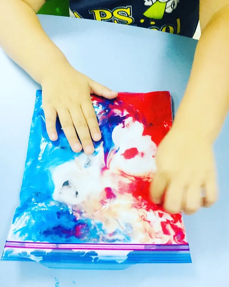 Shaving Cream Sensory Bag