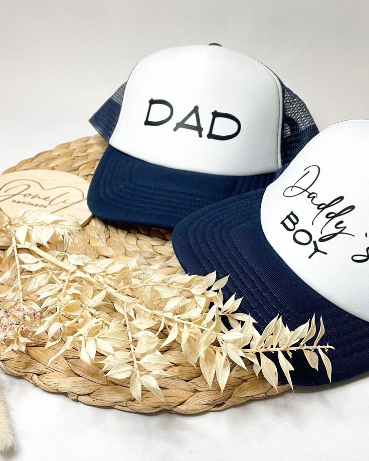 Custom Dad and Baby Matching Caps