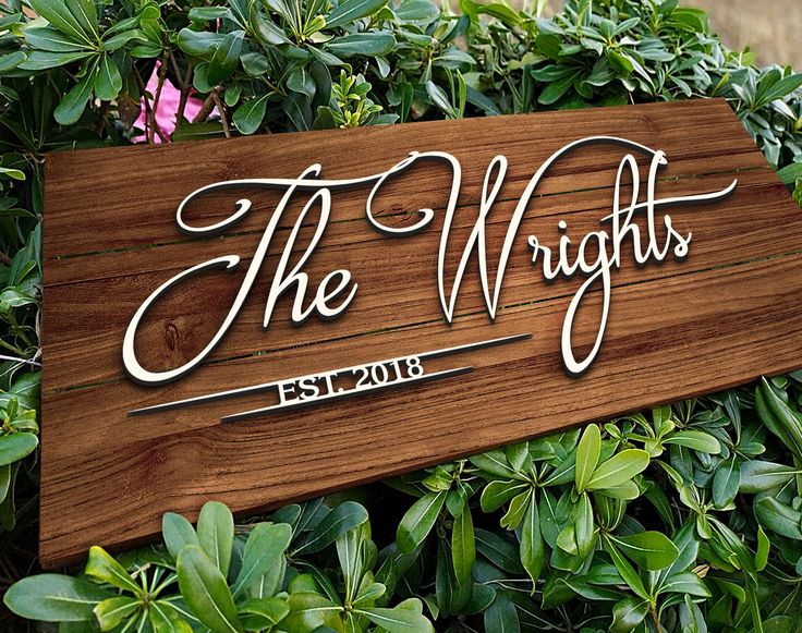 Custom Family Name Sign