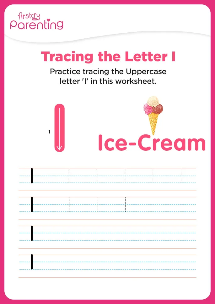 I for Ice Cream Worksheet