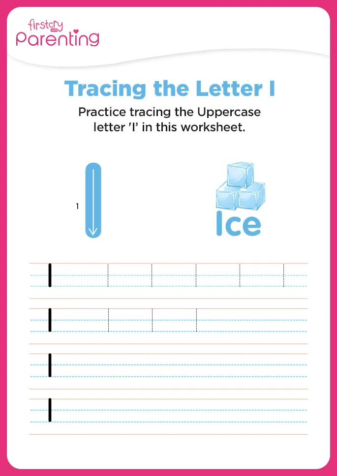I for Ice Worksheet
