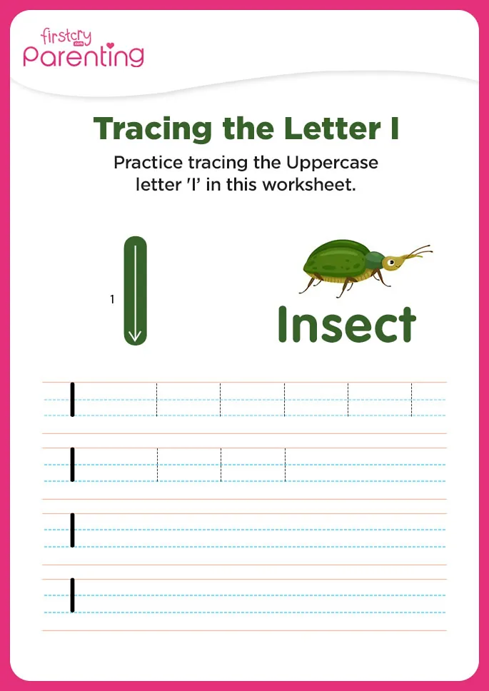 I for Insect Worksheet