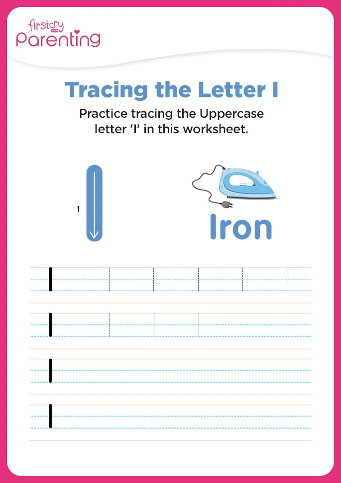 I for Iron Worksheet
