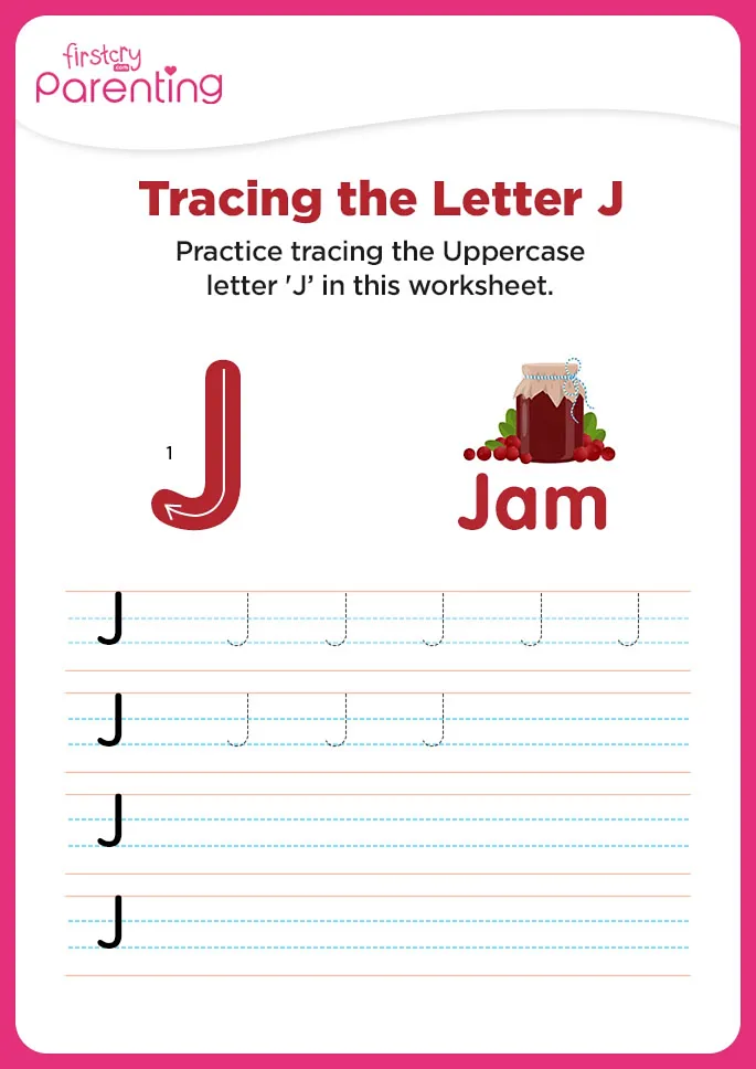 J for Jam Worksheet