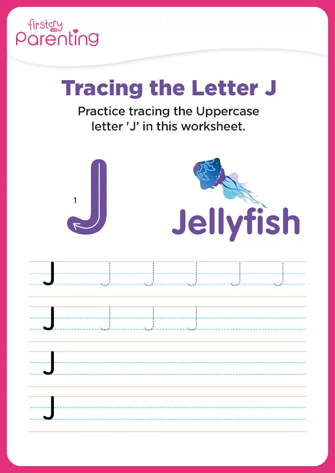 J for Jellyfish Worksheet