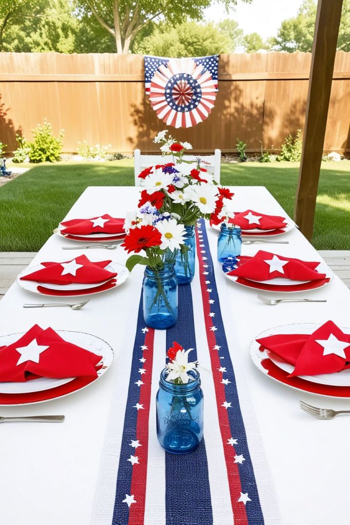 Picnic Style Table Decor