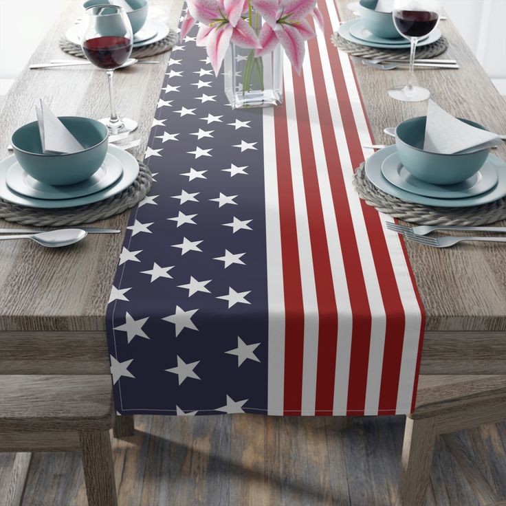 Flag Table Runner