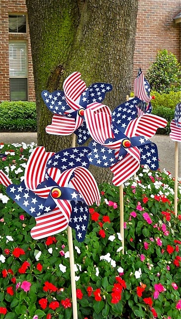 Patriotic Pinwheel Garden