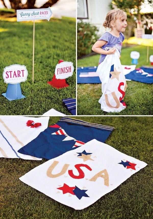 Star Spangled Sack Race