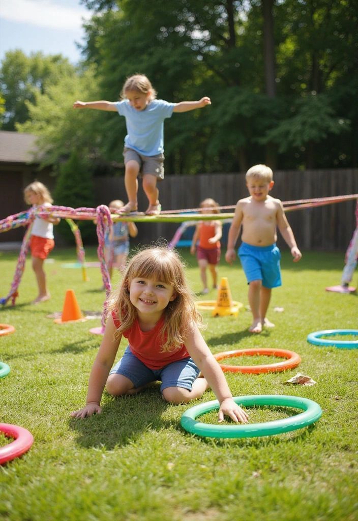 Red, White, and Blue Obstacle Course