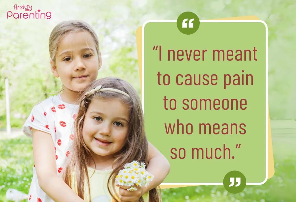 Heartfelt Sorry Quotes to Sister