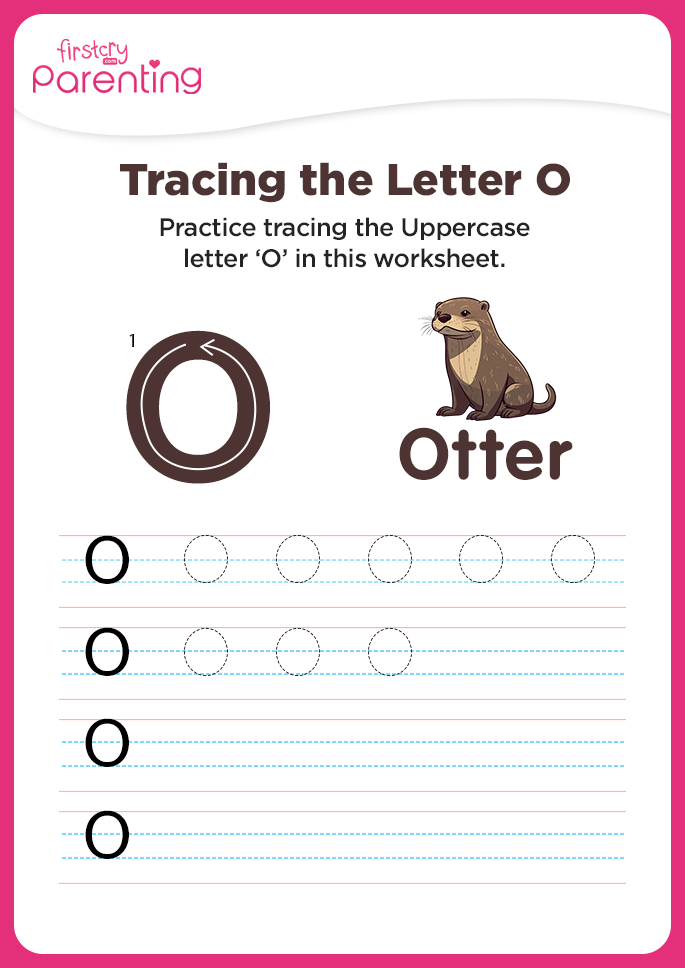 O for Otter Worksheet