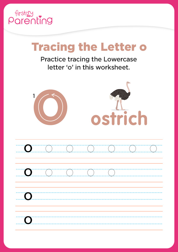 o for ostrich worksheet