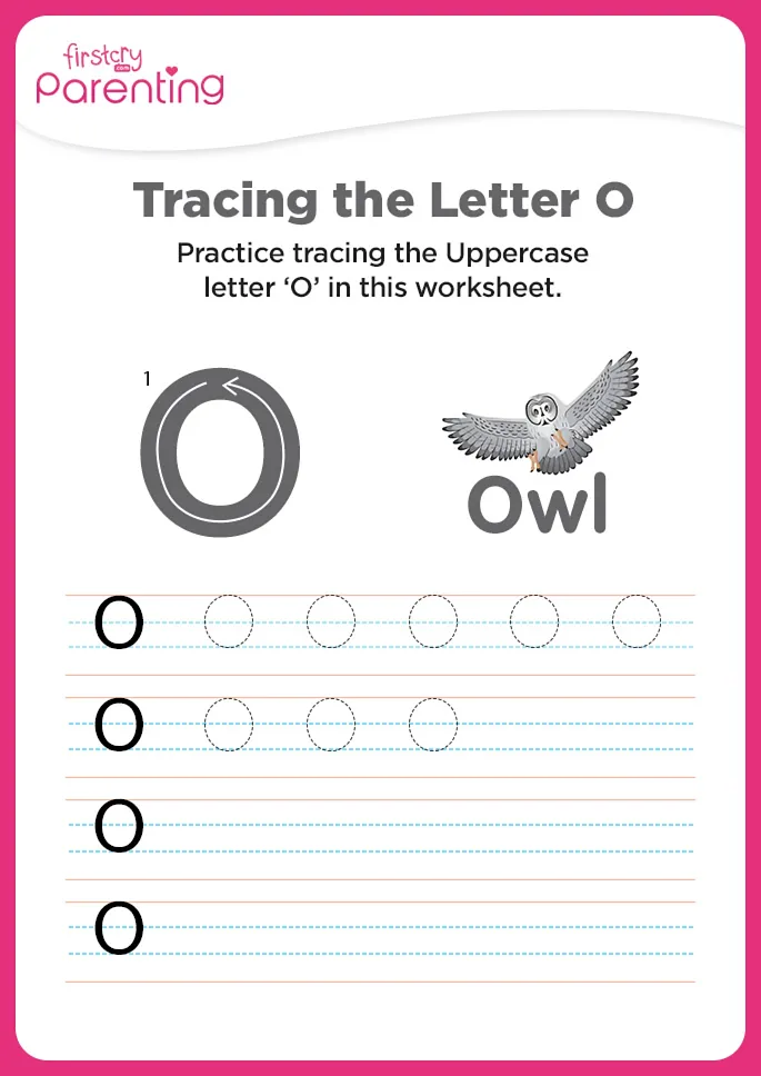 O for Owl Worksheet O for Owl Worksheet