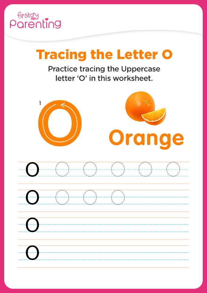 O for Orange Worksheet