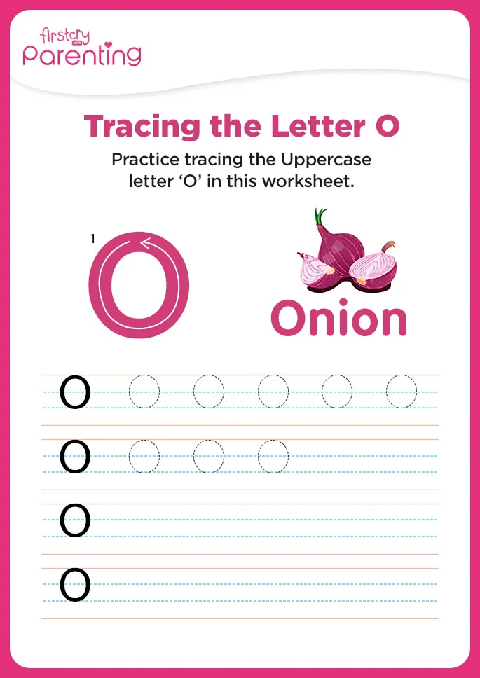 O for Onion Worksheet O for Onion Worksheet