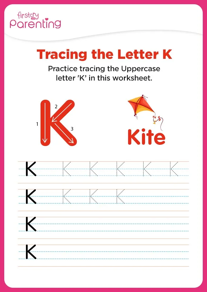 K for Kite Worksheet