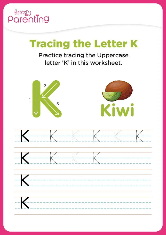 K for Kiwi Workseet