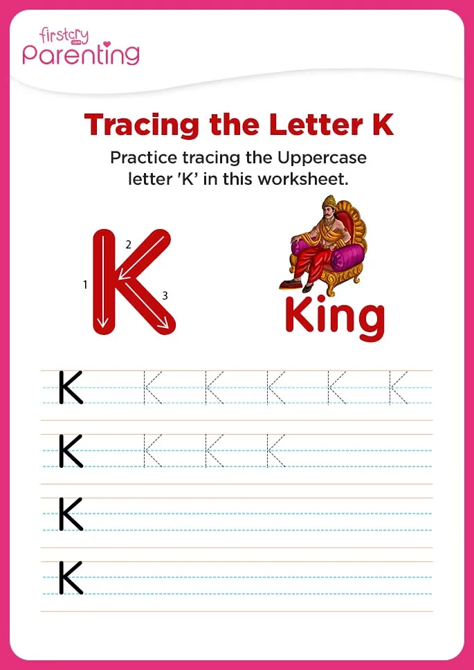 K for King Worksheet