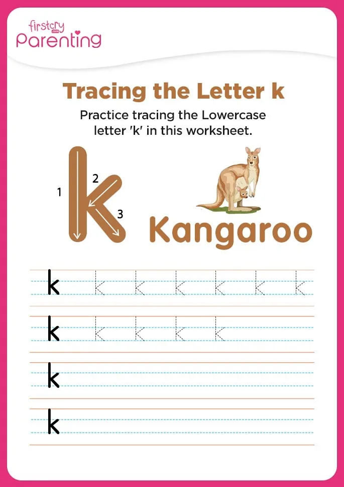 k for kangaroo Worksheet
