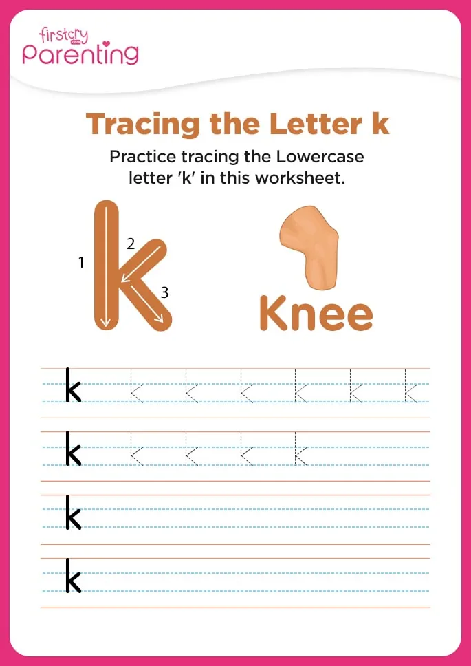 k for knee Worksheet