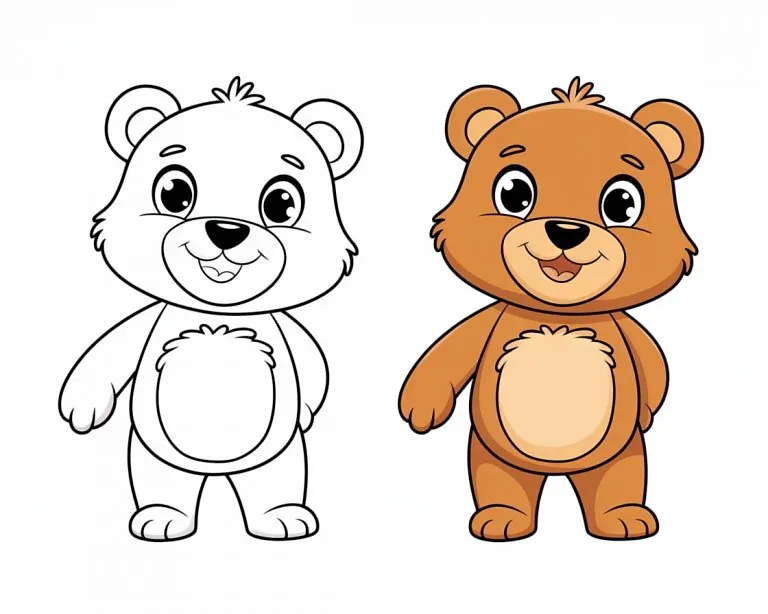 Bear Colouring Pages - Free Printable Pages For Kids