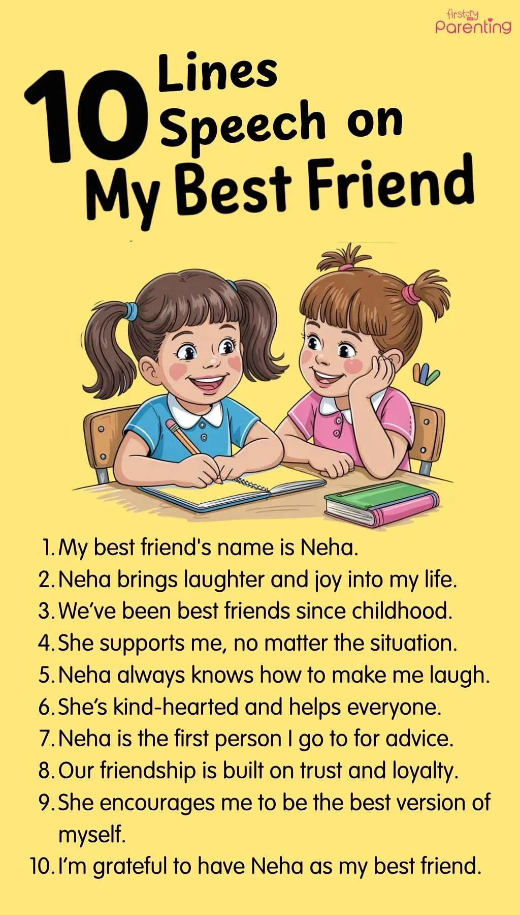 10 Lines Speech on Best Friend