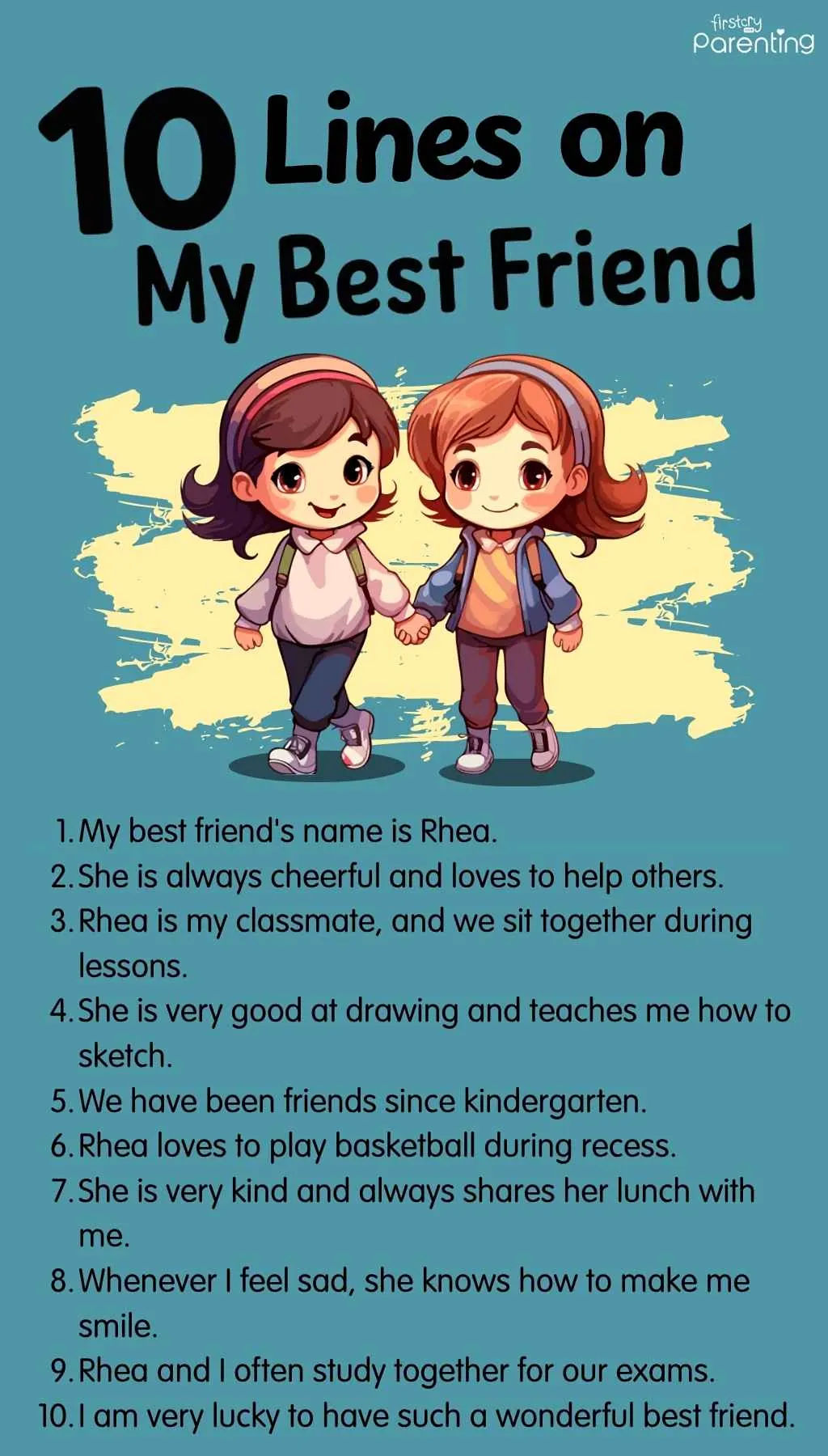 10 lines on my best friend