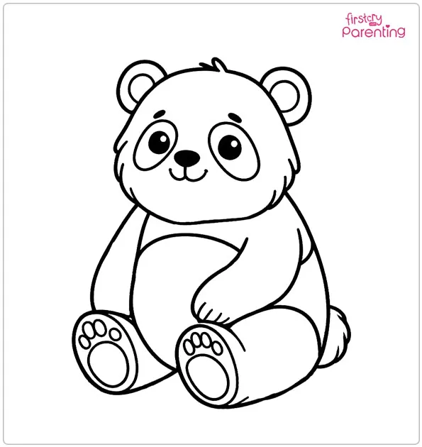 Panda Bear Coloring Page