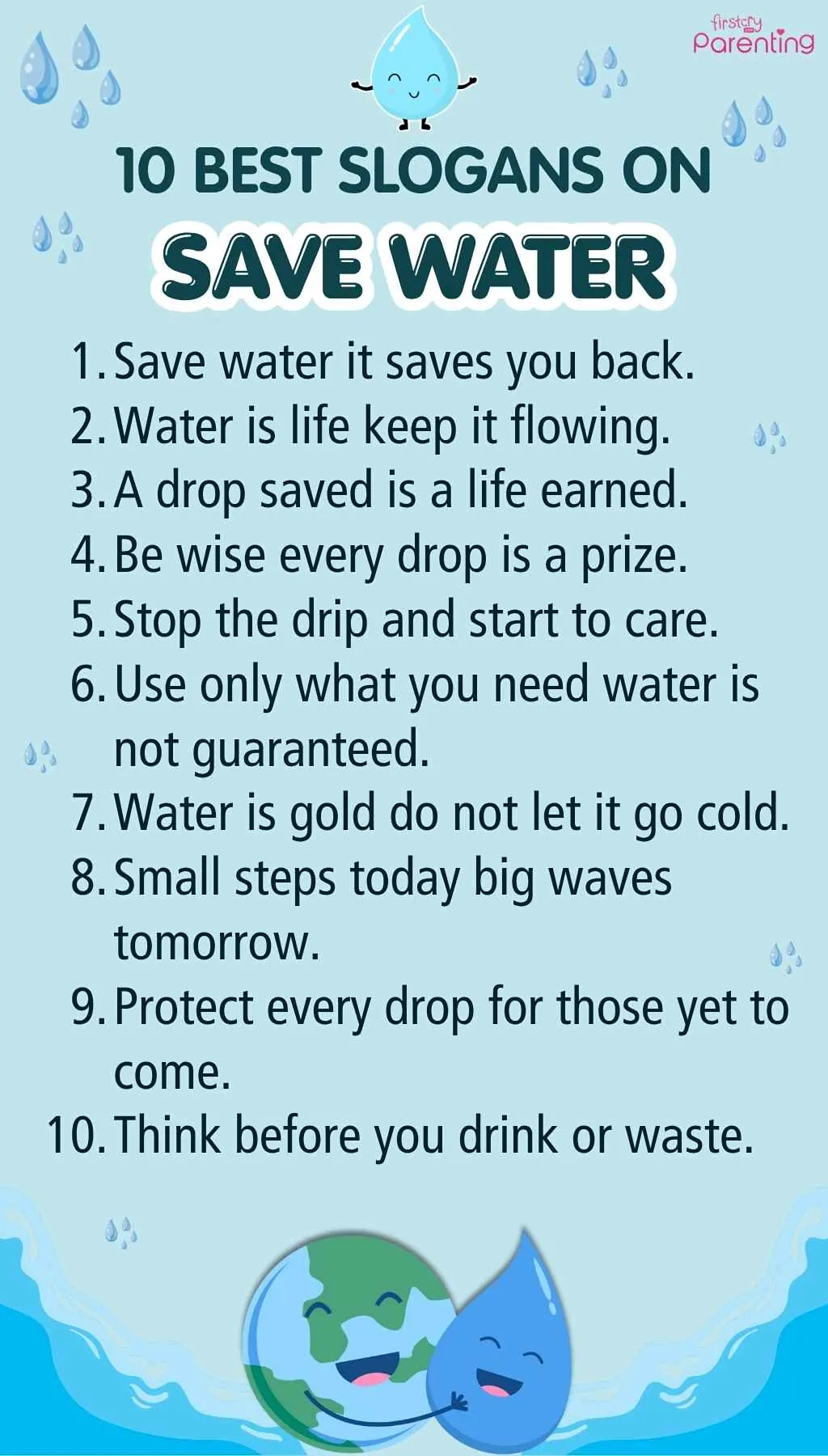Best Slogans on Save Water