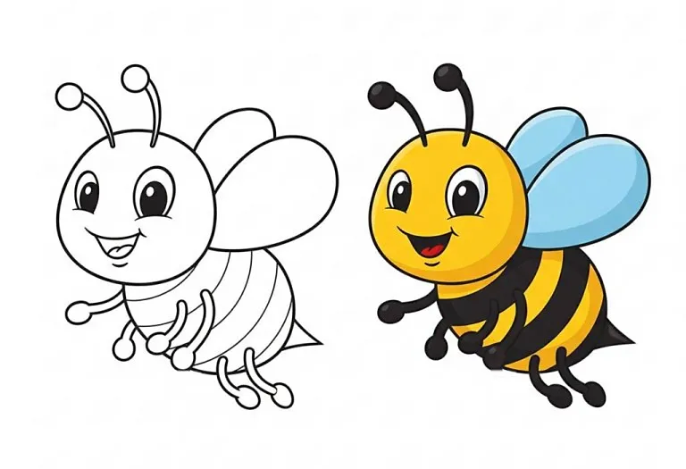 Bee Coloring Pages - Free Printable Pages For Kids