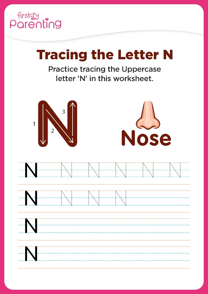 N for Nose Worksheet
