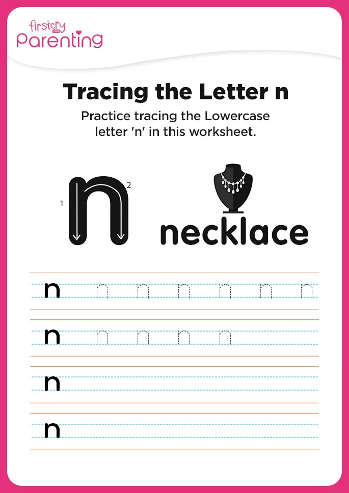 n for necklace Worksheet