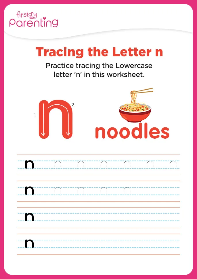 n for noodles Worksheet