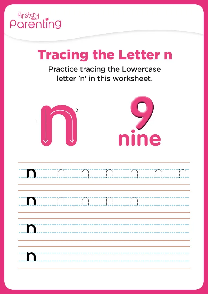n for nine Worksheet