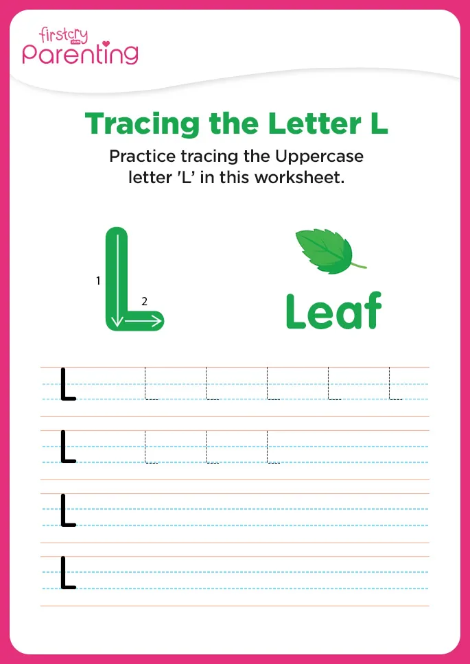 L for Leaf Worksheet