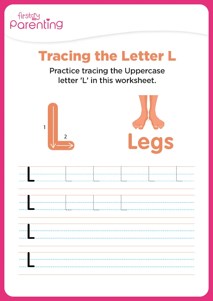 L for Legs Worksheet
