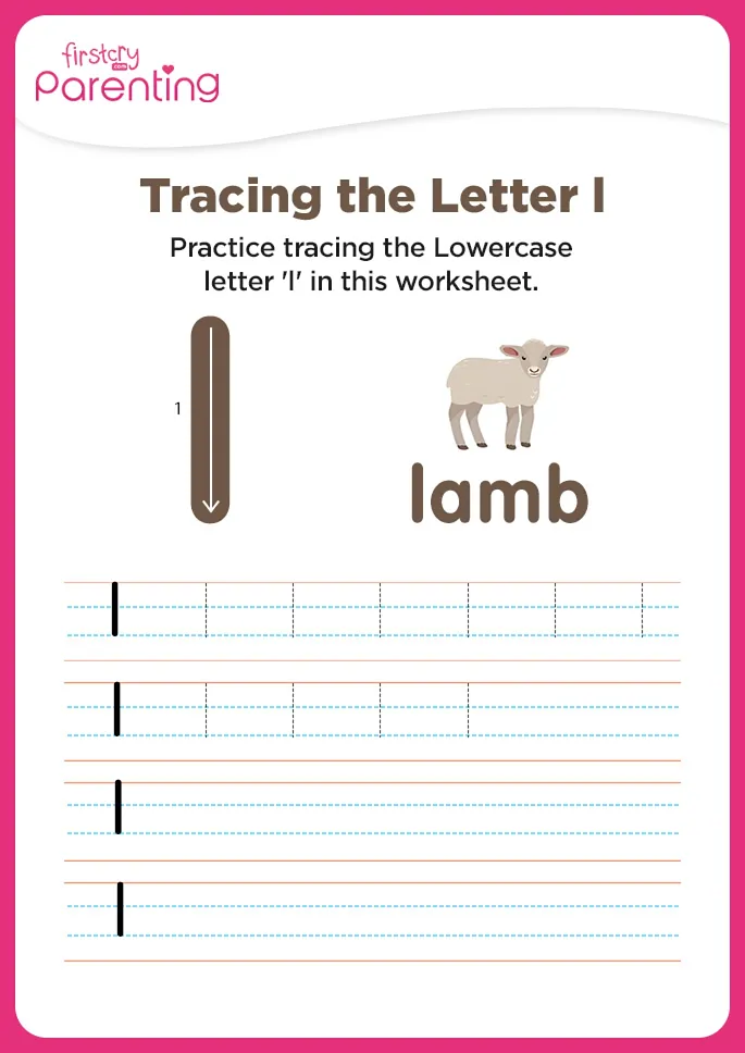 l for lamb Worksheet