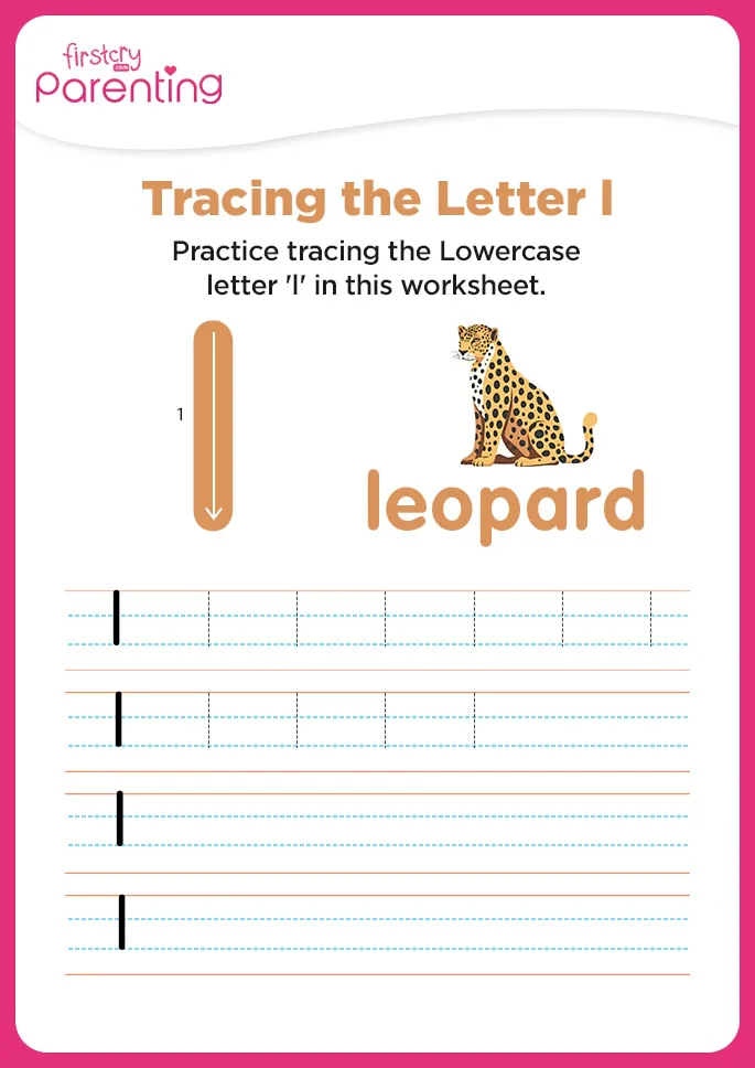 l for leopard Worksheet