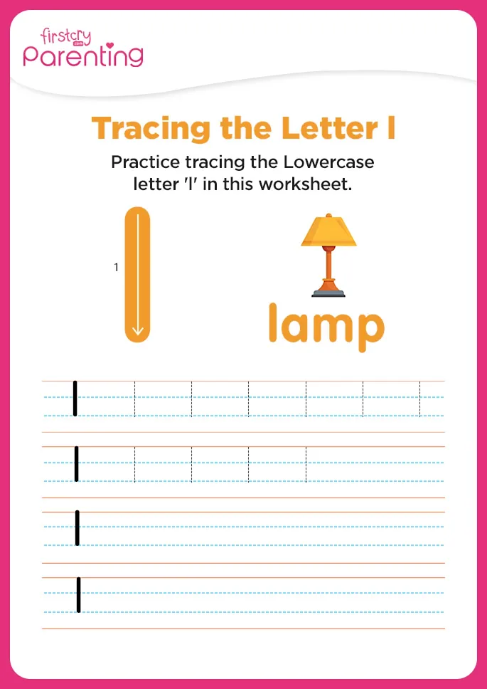 l for lamp Worksheet