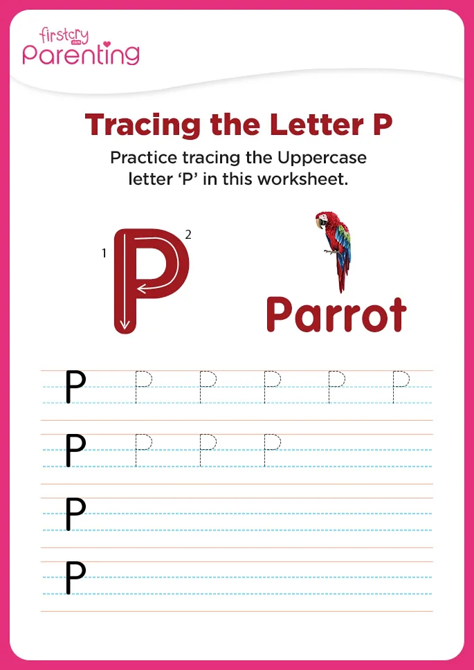 P for Parrot worksheet