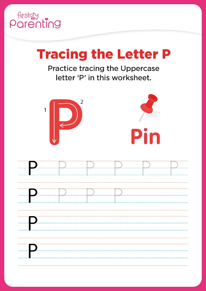P for Pin Worksheet