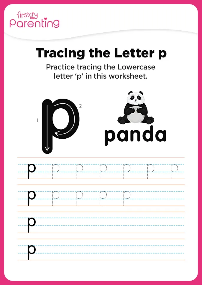 p for panda worksheet