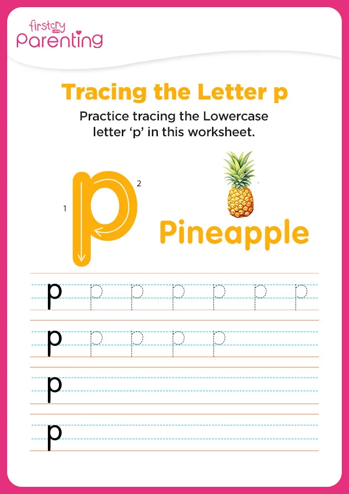 p for pineapple