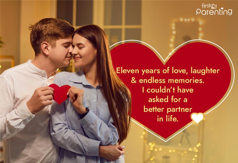 11th Wedding Anniversary Wishes for Husband