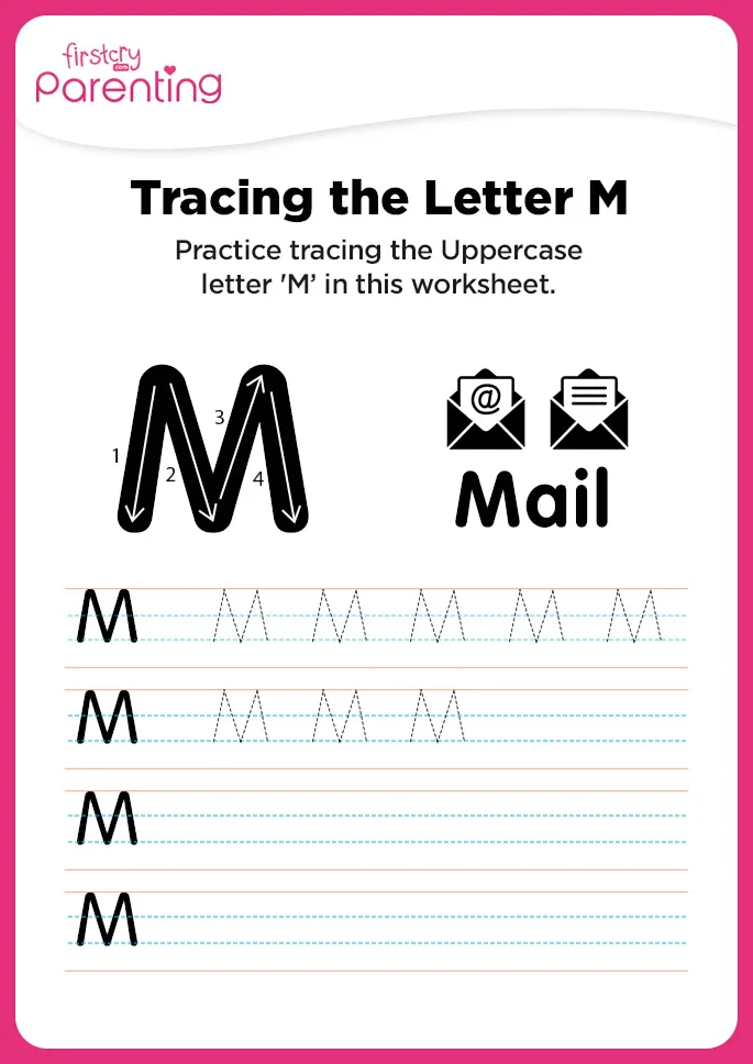 M for Mail worksheet