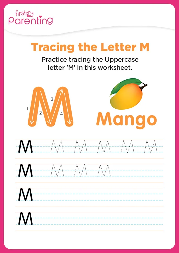 M for Mango Worksheet